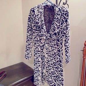 Black and White Sweater Coat